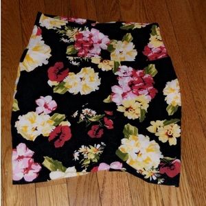 Flower cotton skirt